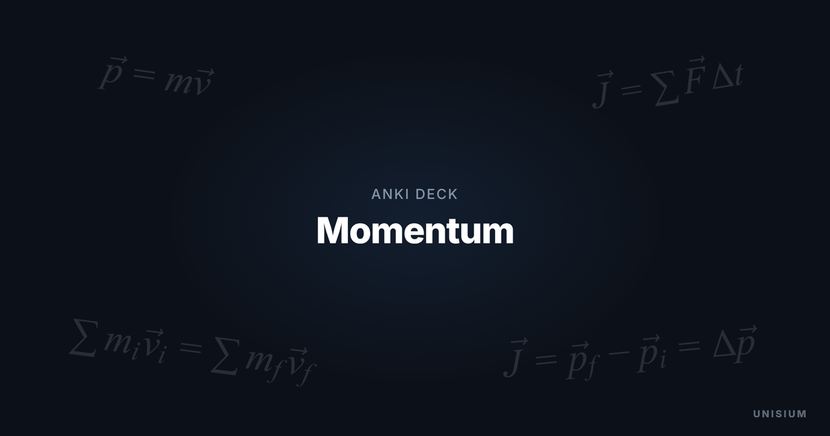 Momentum Anki Deck (Physics) deck cover